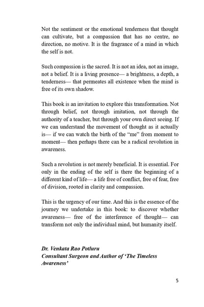 Awareness by Dr. Venkata Rao Potluru
