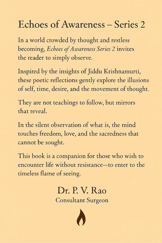 Echoes Of Awareness. Series 2 by Dr. Venkata Rao Potluru