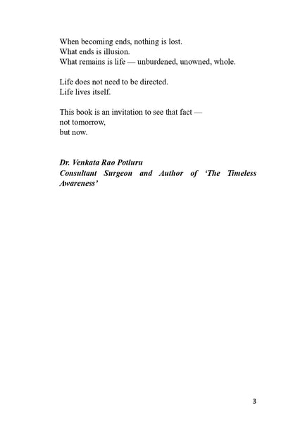 Life Lives Itself by Dr. Venkata Rao Potluru