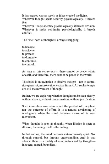 Thought Ends, Freedom Begins by Dr. Venkata Rao Potluru